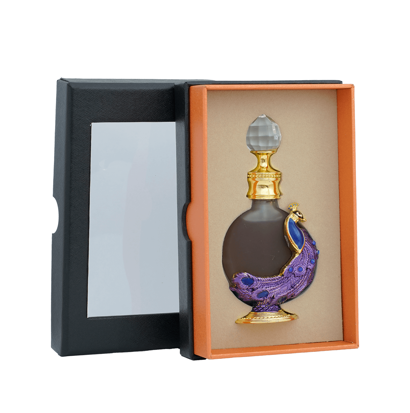 the pacakge of Peacock 7 Oud Oil Perfume | Arabic Perfume | Taif Al Emarat